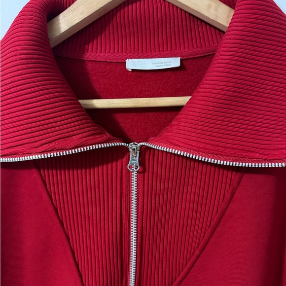 Zara Red Ribbed Vest - Picture 1 of 5